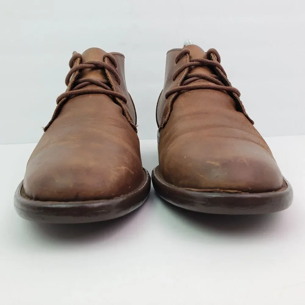 Born McNeil Mens Size 8 Brown Leather Dress Chukka Boots Shoes H64206